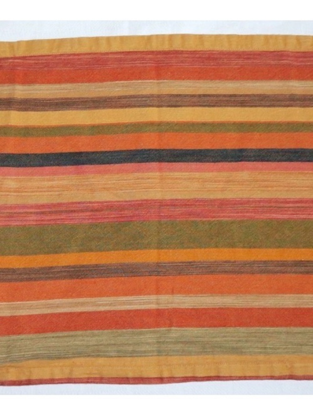 Pottery Barn Logan Stripe Sham in Rust, Mustard, Navy - Picture 3 of 4